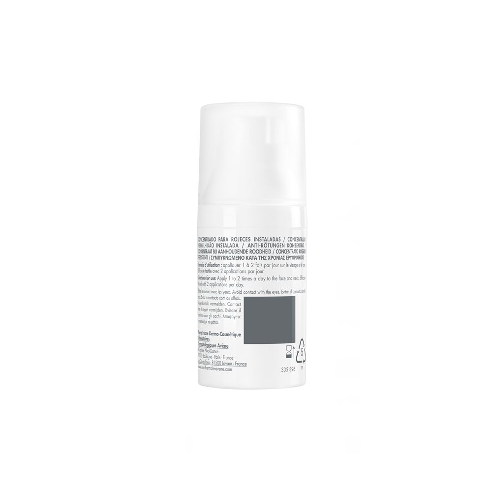 Retro del flacone. Testo multilingue. 30 ml. Prodotto in Francia.