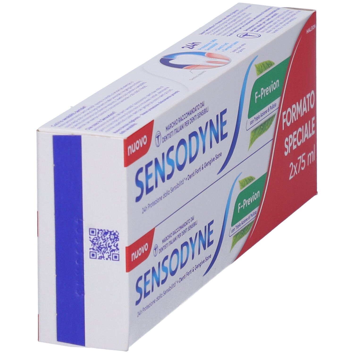 Sensodyne Zahnpasta F-Prevision Doppelpackung, 2x75ml.