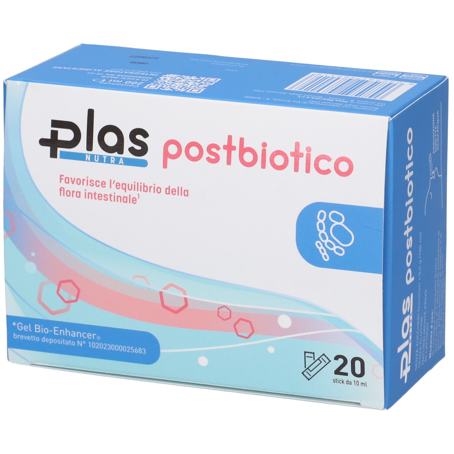 Plas Pharma Plas Postbiotico Integratore Per Equilibrio Intestinale 20 Stick Pack Da 10Ml - Immagine 5