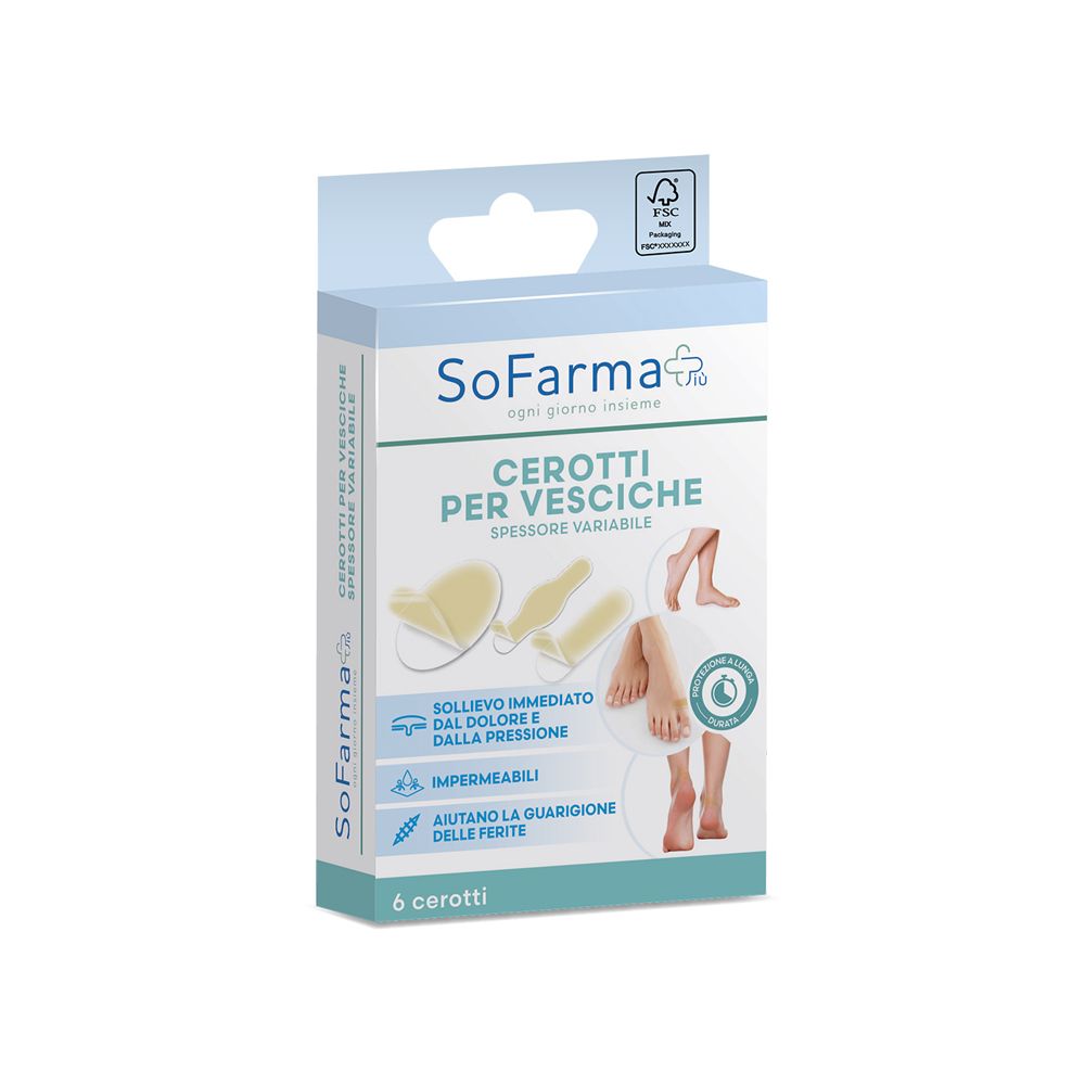 Cerotto Vescica ASS Sofarmapiu 6 St Pflaster
