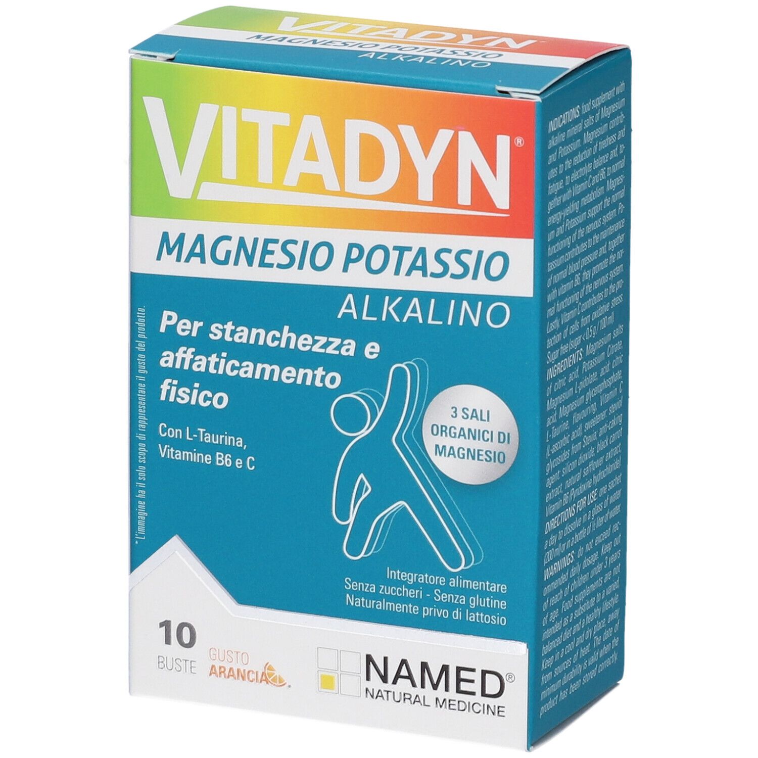 Named Vitadyn Magnesio Potassio Alkalino Gusto Arancia in Buste