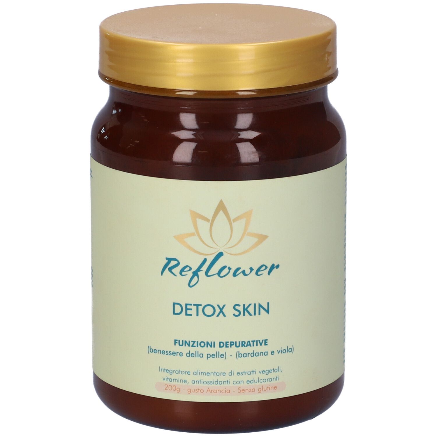 Reflower Detox Skin Polvere Gusto Arancia
