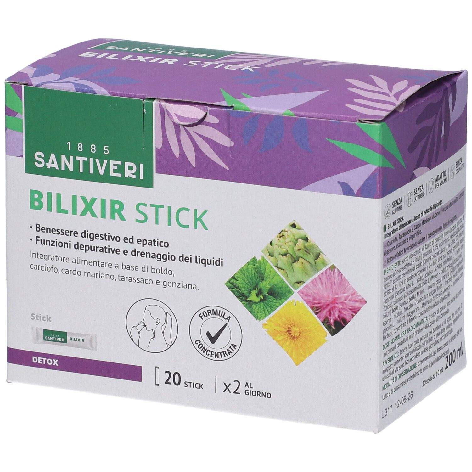 Santiveri Bilixir Stick Orali 200 Ml Soluzione Orale Bambino