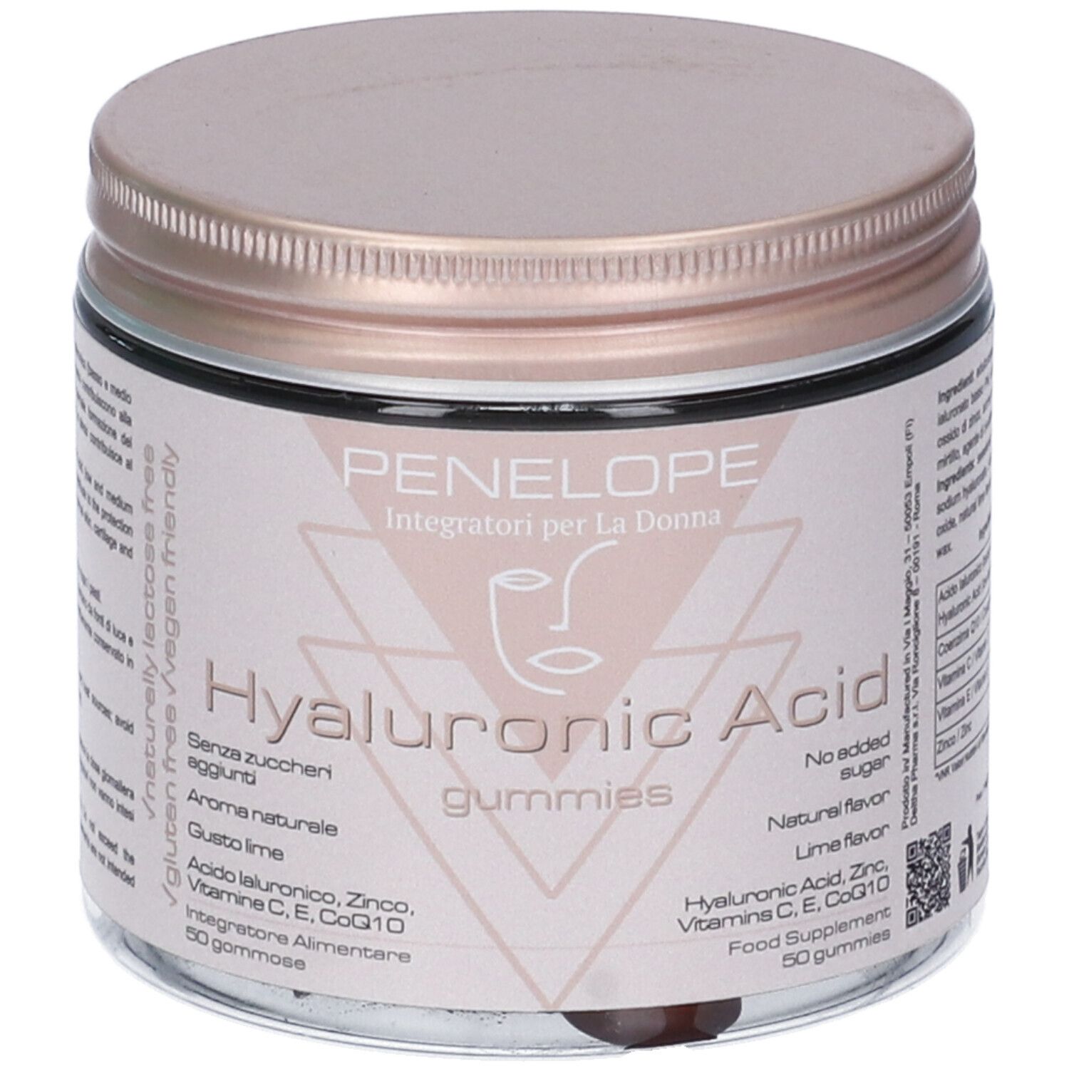 Deltha Pharma Penelope Gummies Hyaluronic Acid Caramelle