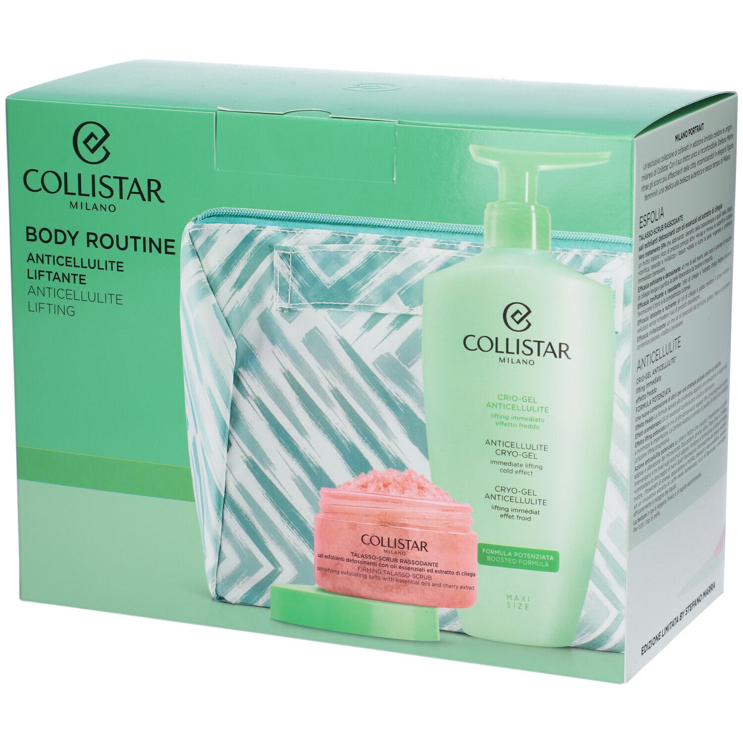 Collistar Cofanetto Body Routine Talasso-Scrub Rassodante + Crio-Gel Anticellulite con Beauty-Bag in Omaggio