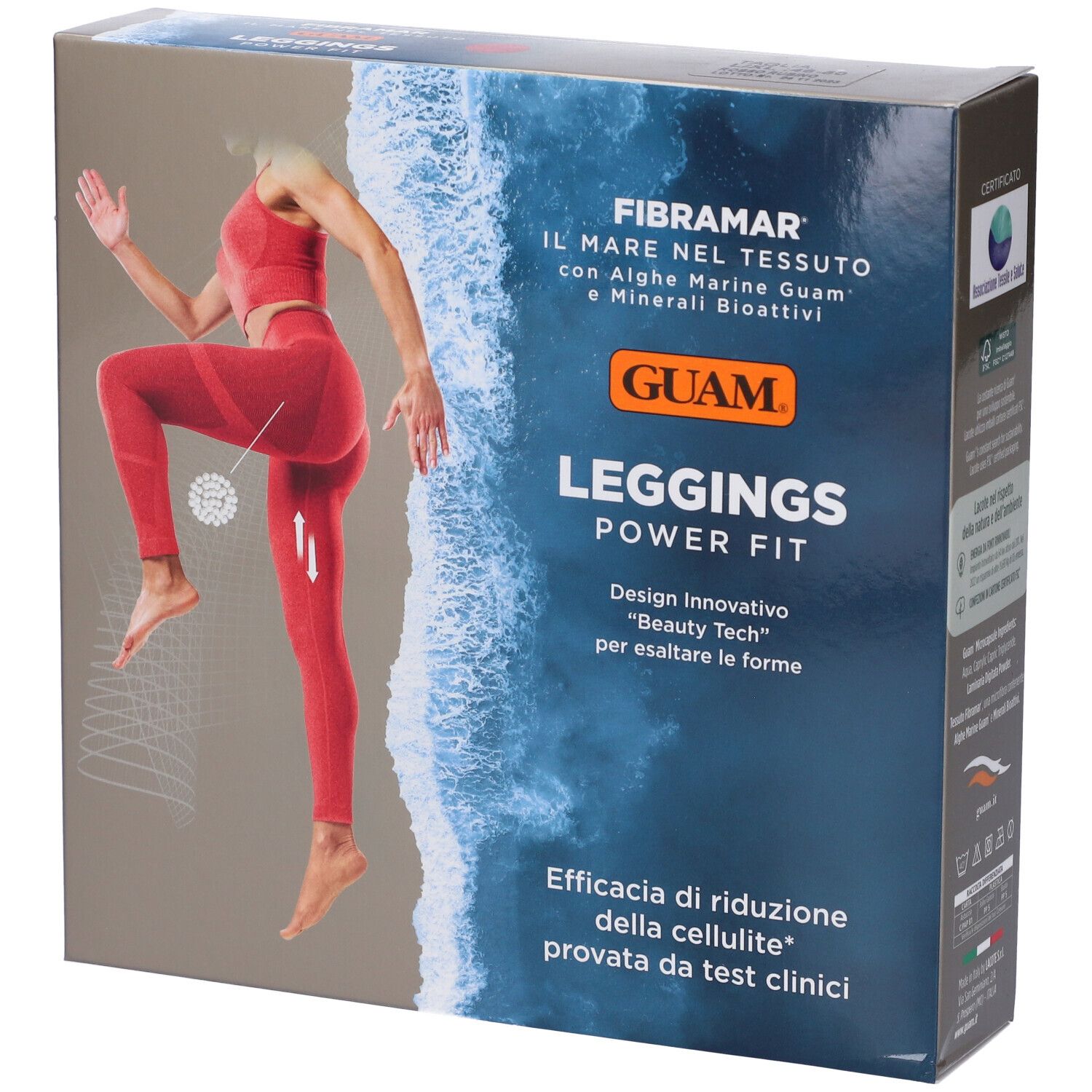 Guam Leggings Power Fit Rosso L/XL