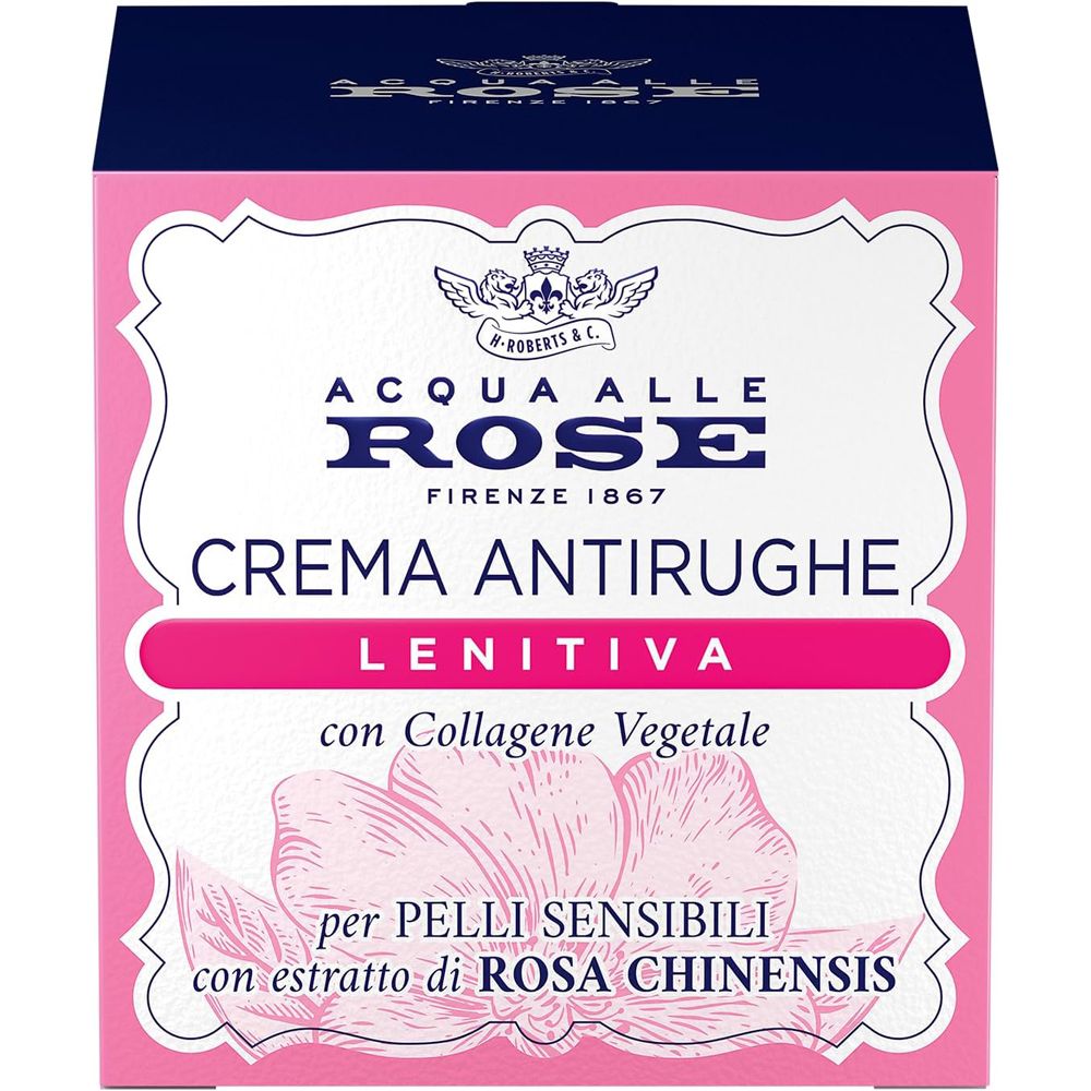 Acqua alle Rose - Crema viso antirughe Lenitiva 50 ml Crema