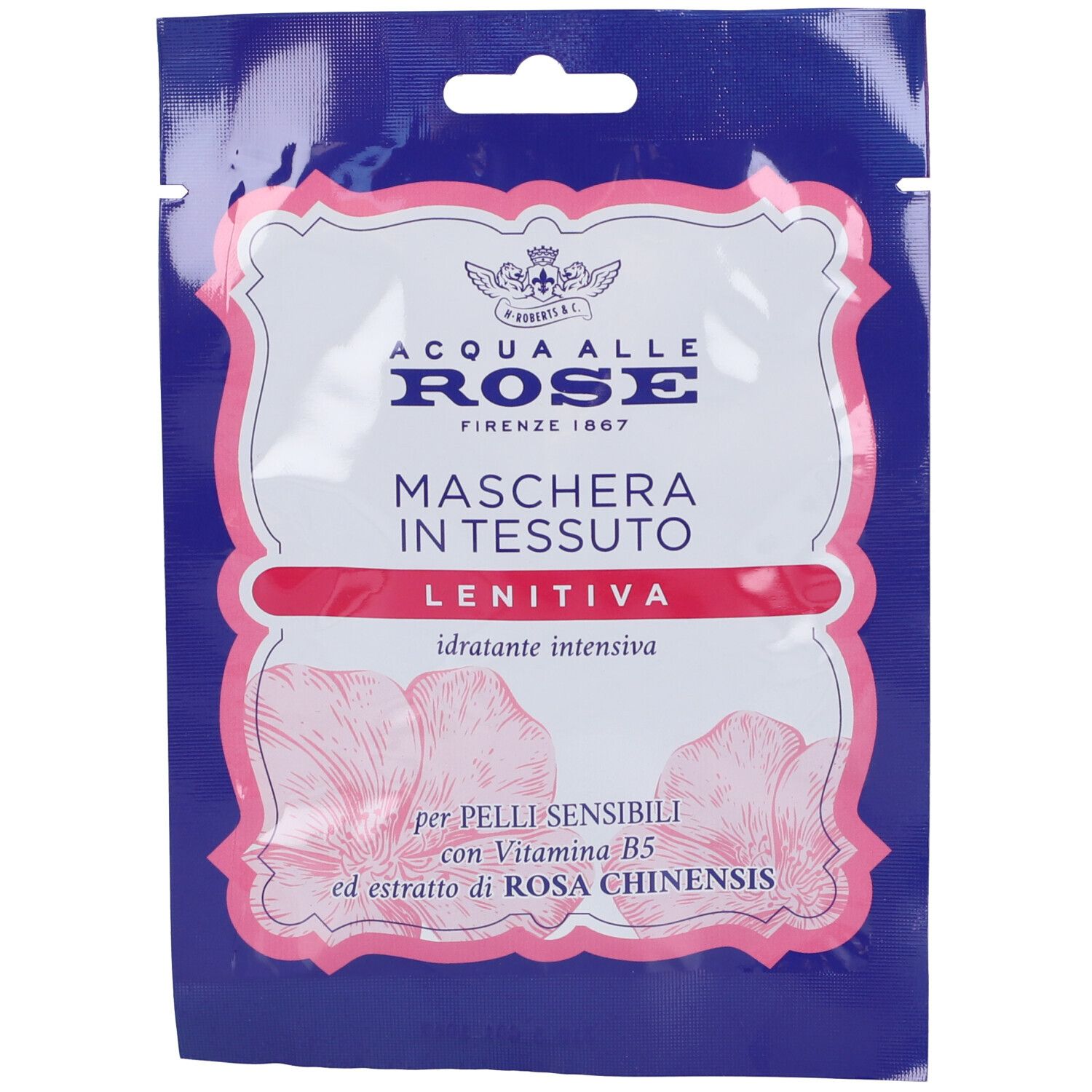 Acqua Alle Rose Maschera Viso In Tessuto Lenitiva
