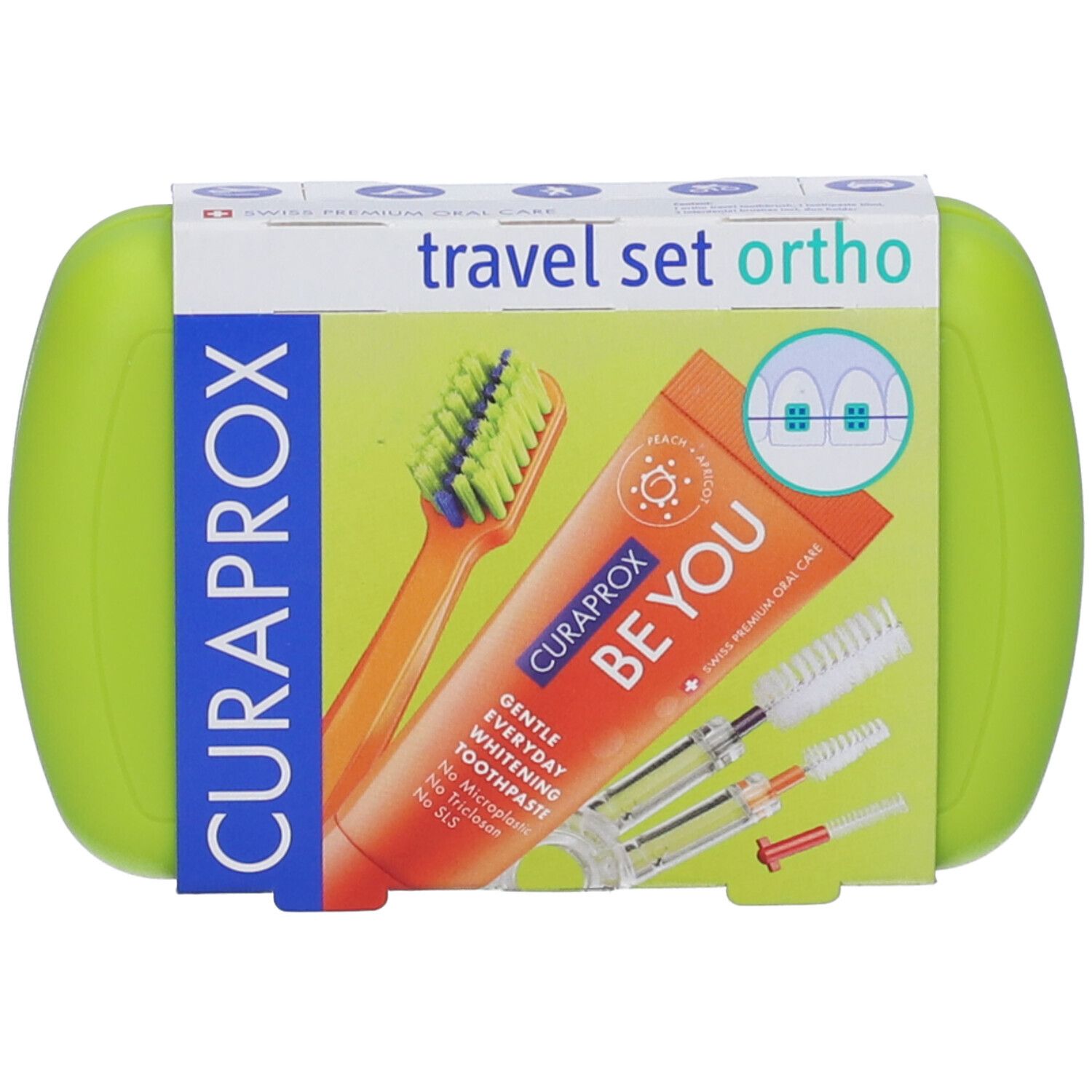 Curaprox Set da Viaggio Ortho Green