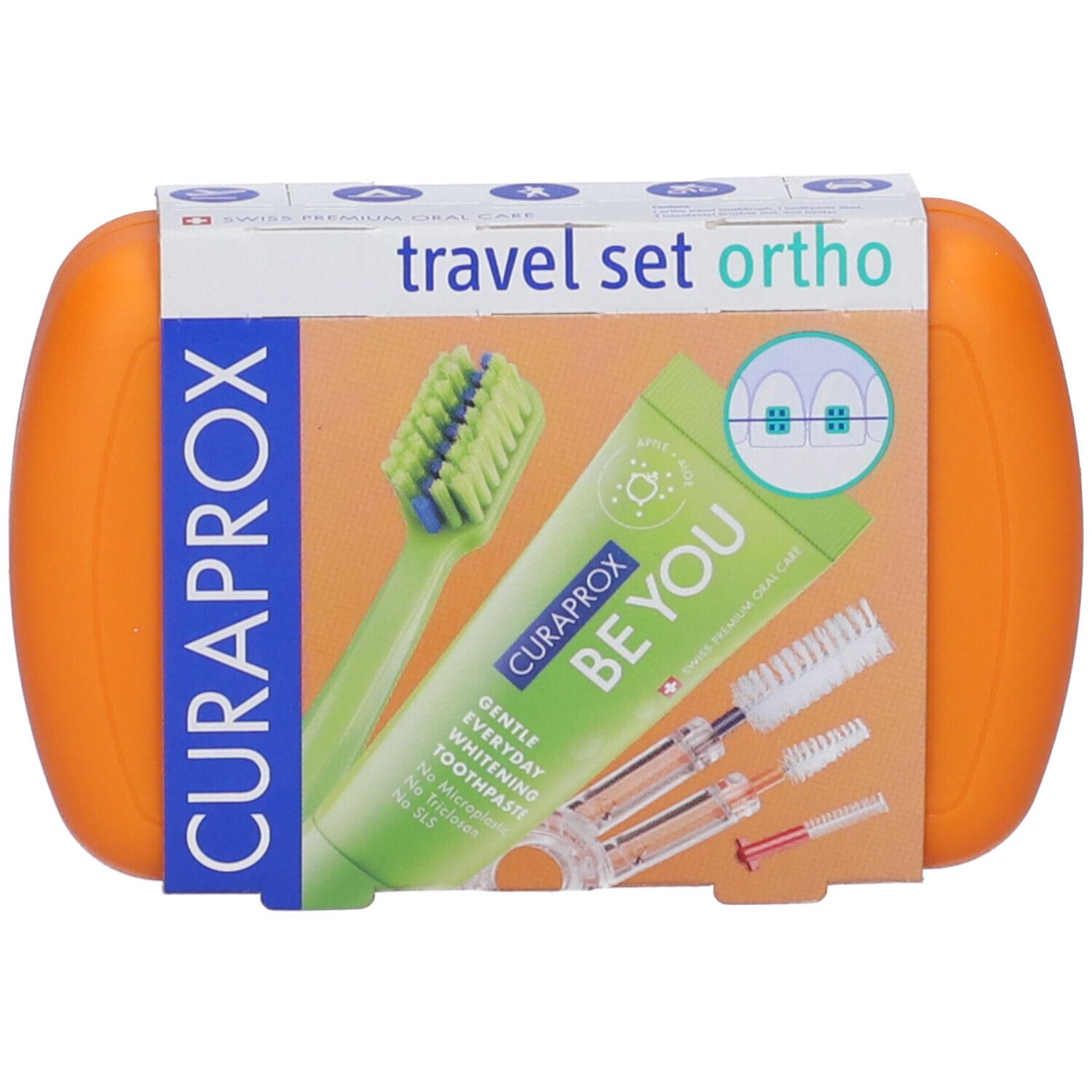 Curaprox Set da Viaggio Ortho Orange