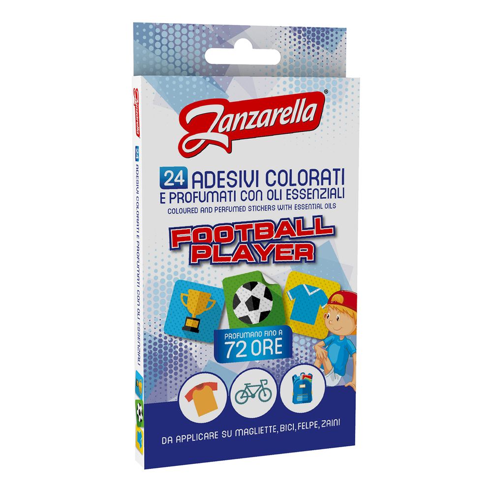 Zanzarella Sticker Football Player 24 Pezzi