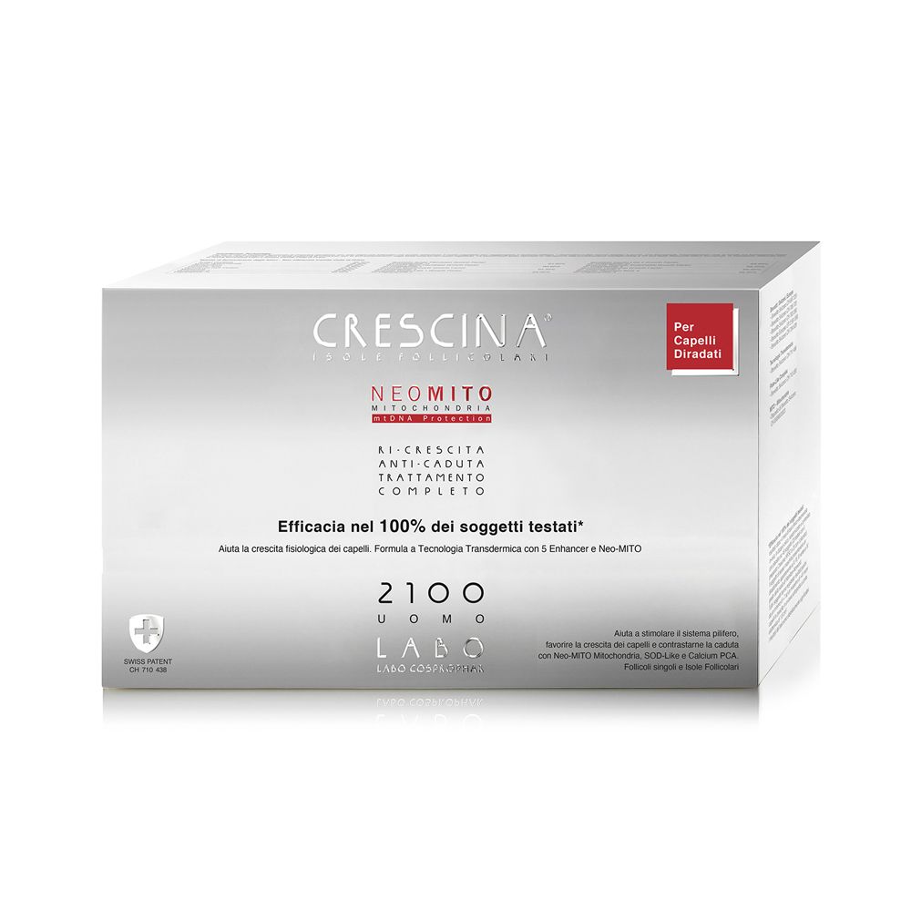Labo Crescina Isole Follicolari + Anti Caduta Neo Mito Formula 2100 Uomo - risparmia il 20% con il codice: SWISSE20