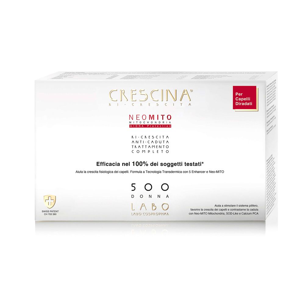 Labo Crescina Ri-Crescita e Anti-Caduta Neo Mito Formula 500 Donna - risparmia il 20% con il codice: SWISSE20