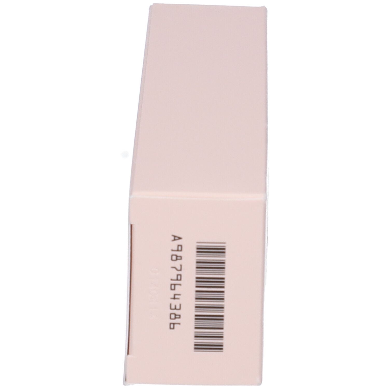 Confezione rosa. Codice a barre e testo.