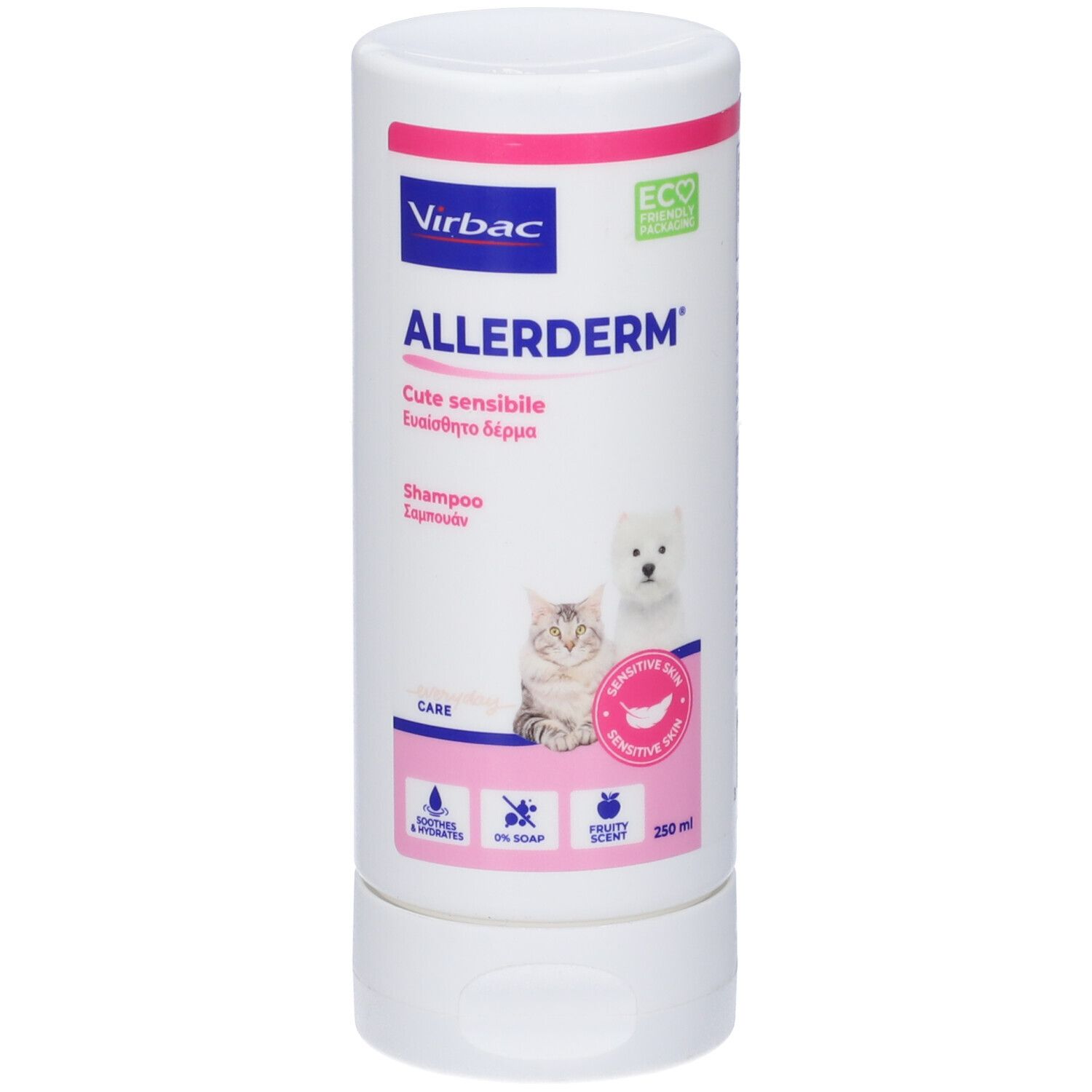 Virbac Allerderm Shampoo für sensible Haut, 250ml.
