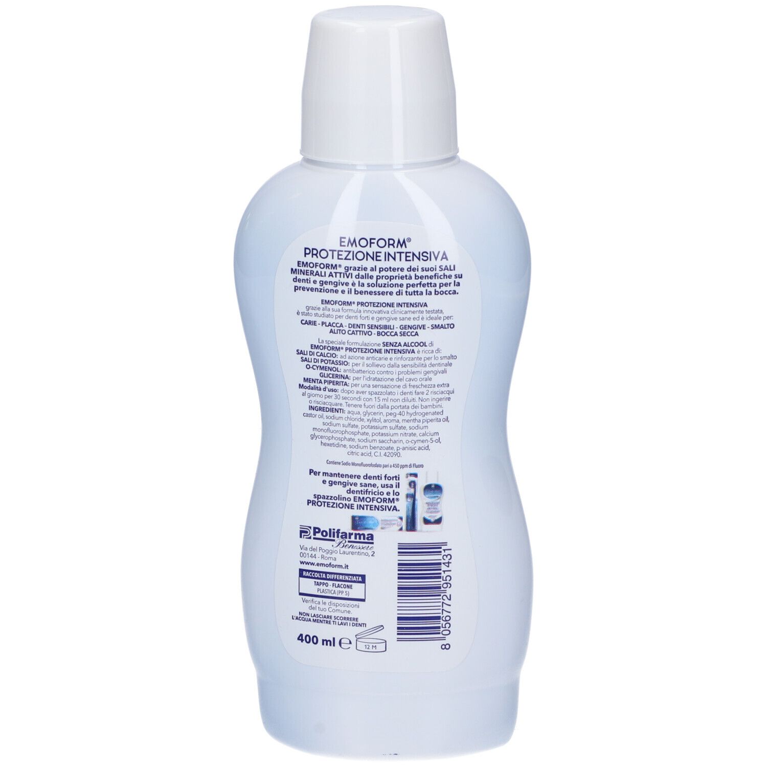 EMOFORM® PROTEZIONE INTENSIVA Mundspülung, 400 ml Flasche.