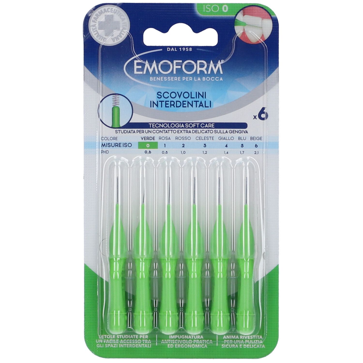 Emoform Scovolino ISO 0 Verde 1 St