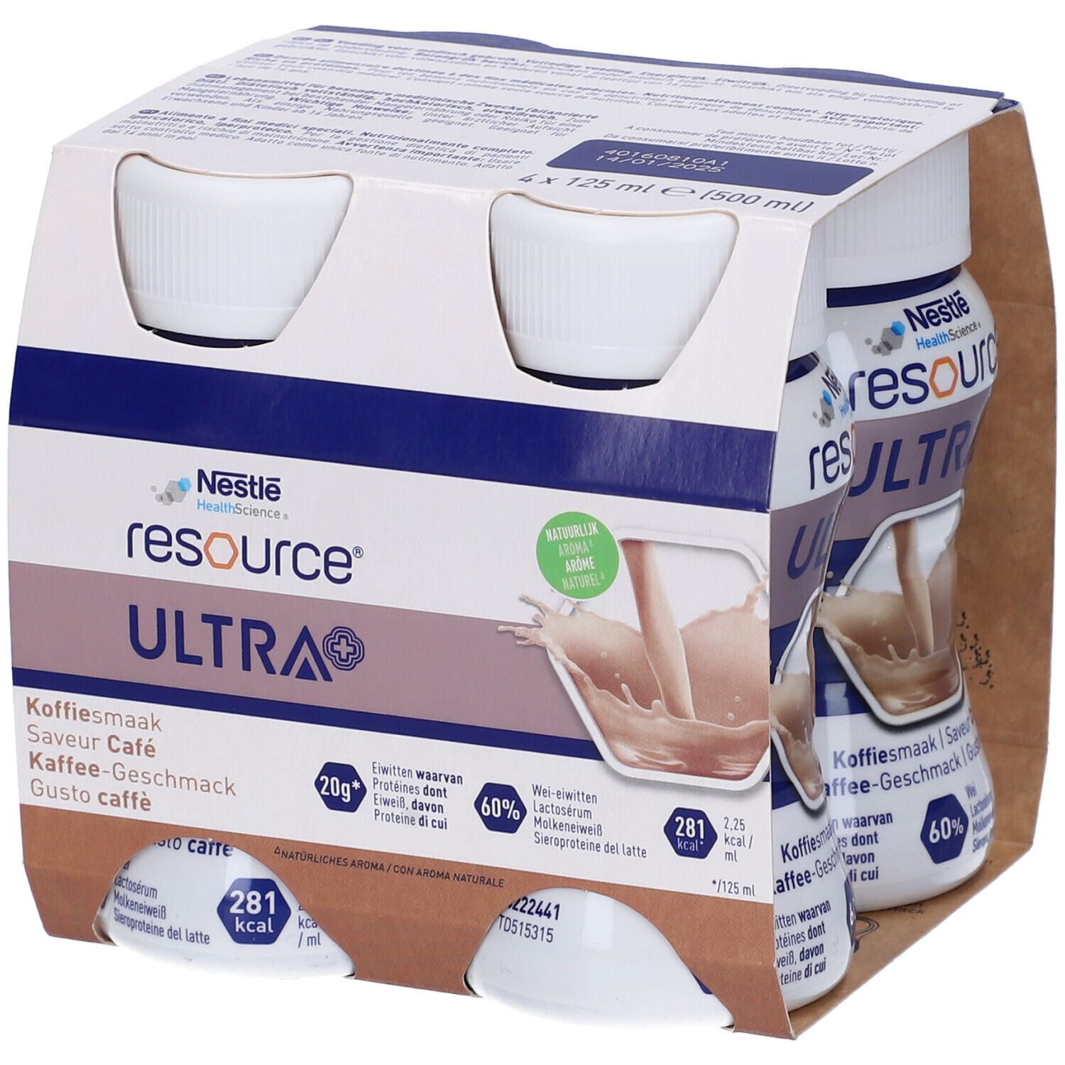 Resource Ultra+ Caffe' 4 Bottiglie