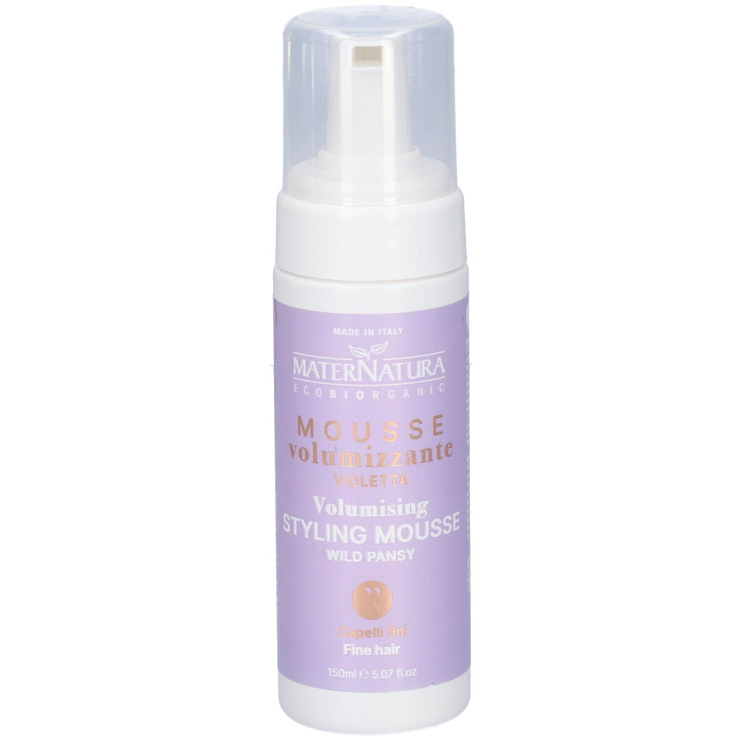 MaterNatura Mousse Volumizzante Capelli alla Violetta