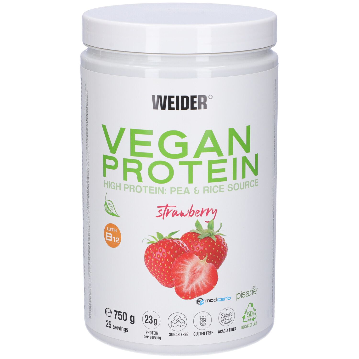 Weider Vegan Protein Fragola 750 G
