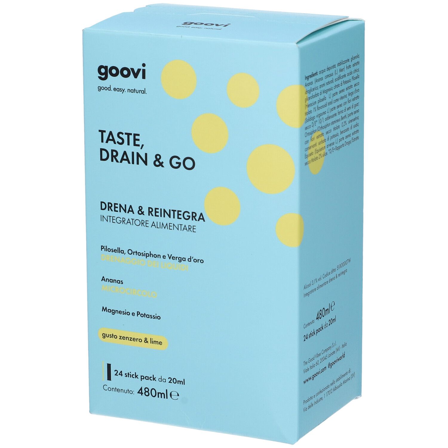 Goovi Taste, Drain & Go Bustine