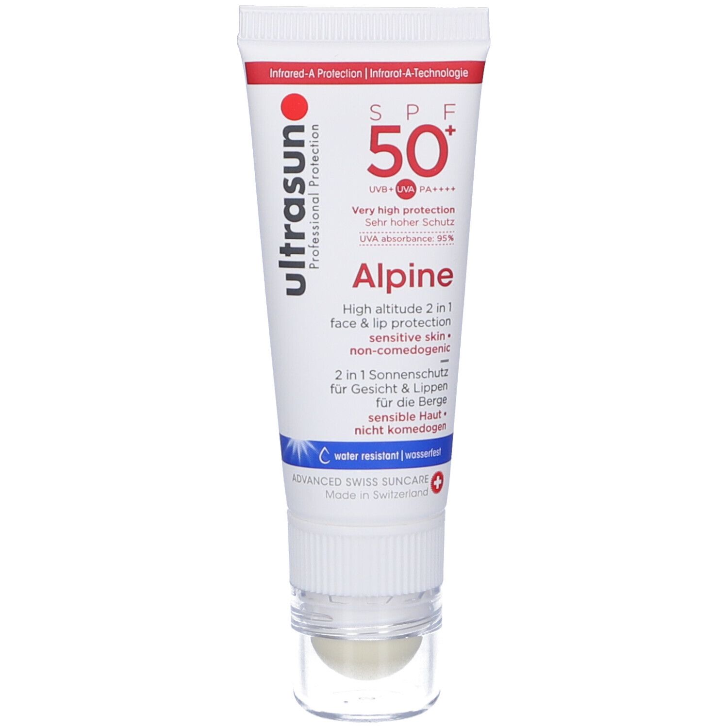 Ultrasun Alpine Spf 50+ High Altitude 2 In 1 Face & Lip Protection