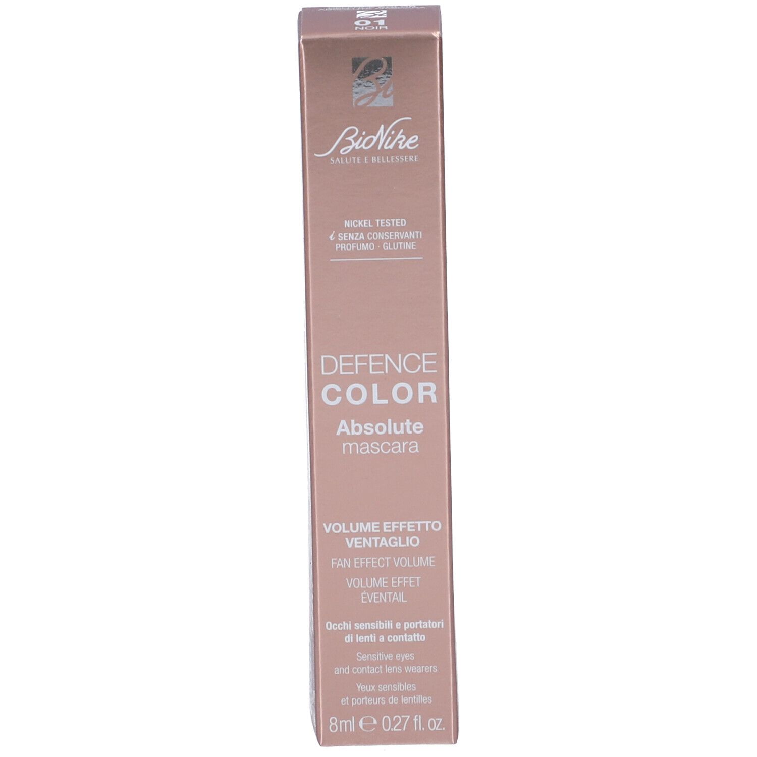 Bionike Defence Color Absolute Mascara Verpackung, 8ml.