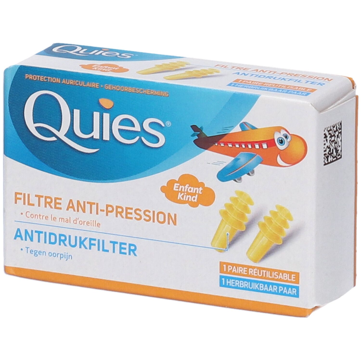 Quies Tappo Auricolare Aereo Bambini