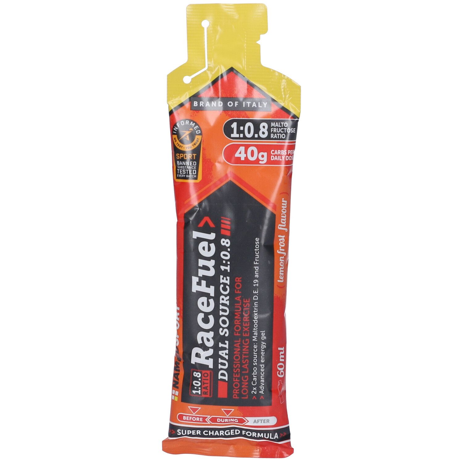 Namedsport Race Fuel Gel Gusto Limone - Risparmia il 10% con il codice: named0926