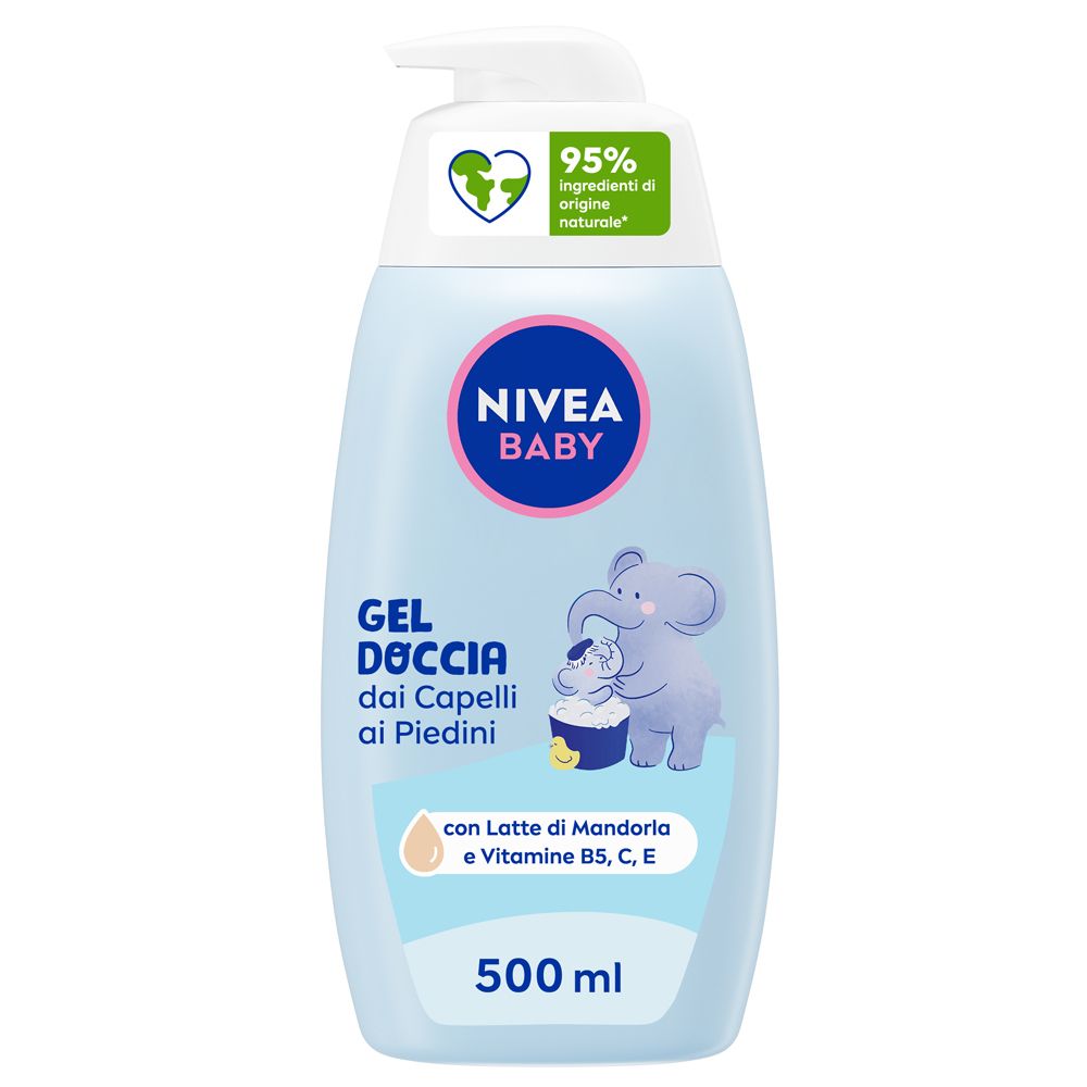 Nivea Baby Gel Doccia dai Capelli ai Piedini 500 ml, Detergente neonat