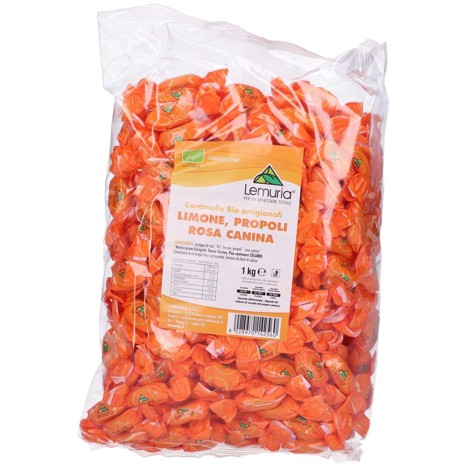 Caramelle Limone Propoli Rosa Canina Bio