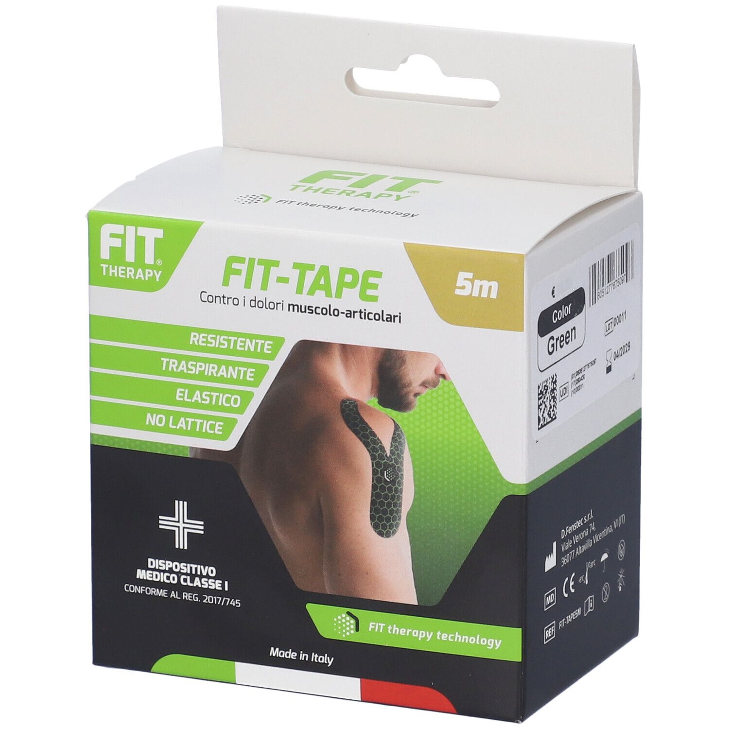 Fit Therapy Fit-Tape Rotolo Colore Verde