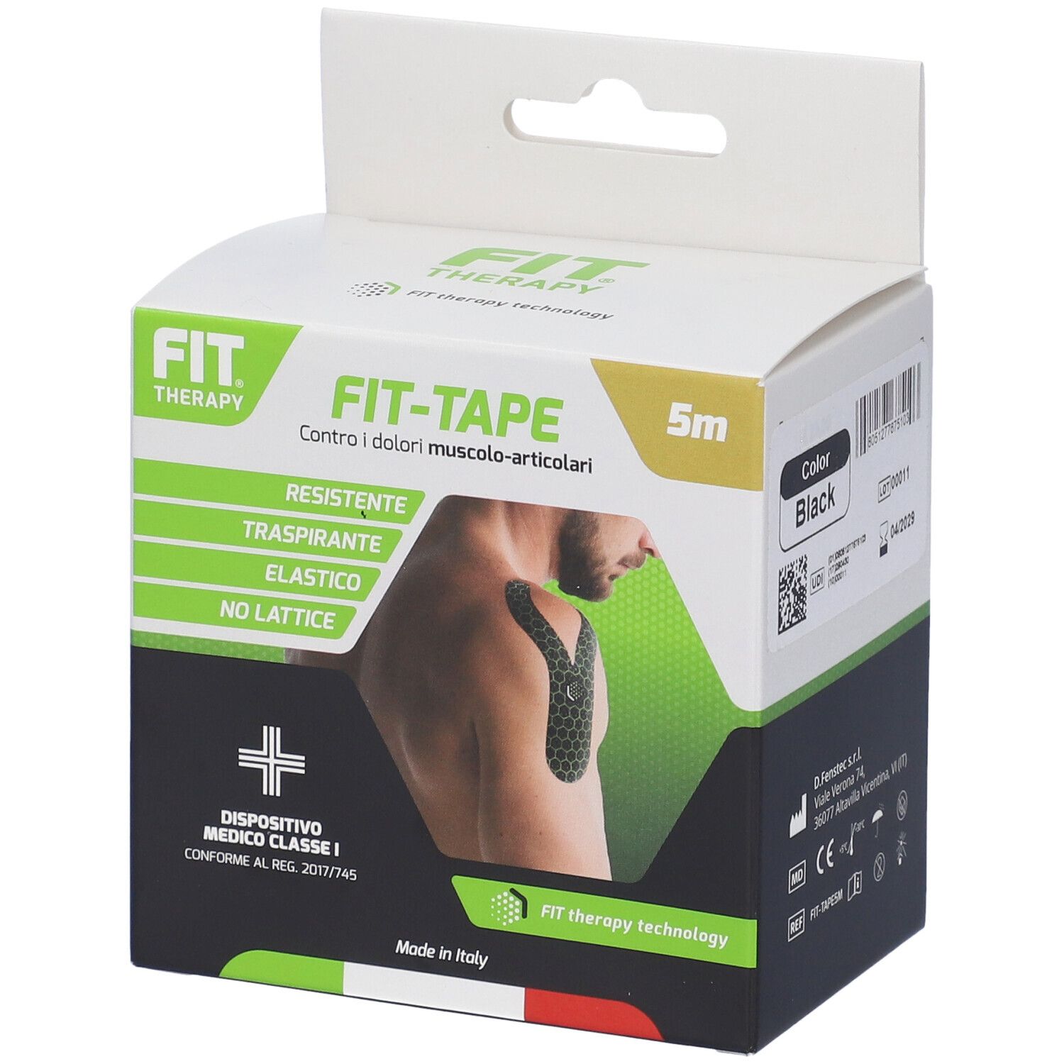 Fit Therapy Fit-Tape Rotolo Colore Nero
