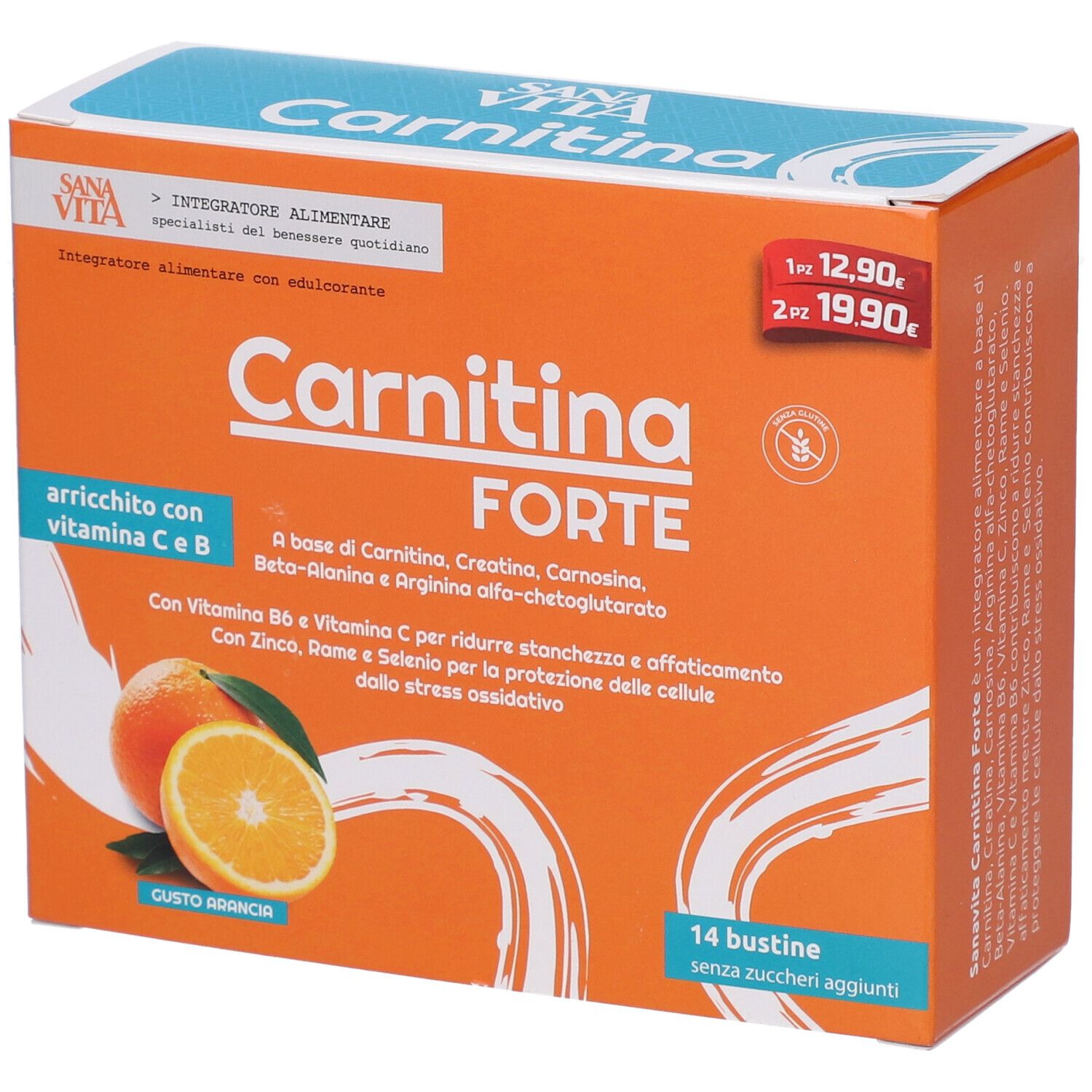 Sanavita Carnitina Forte Bustine 49 G Polvere Per Soluzione Orale Bambino