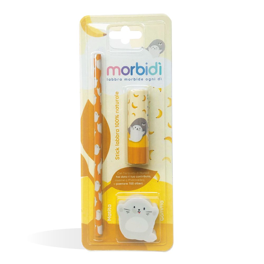 Morbidì Stick Labbra Idratante Protettivo Banana 100% Naturale