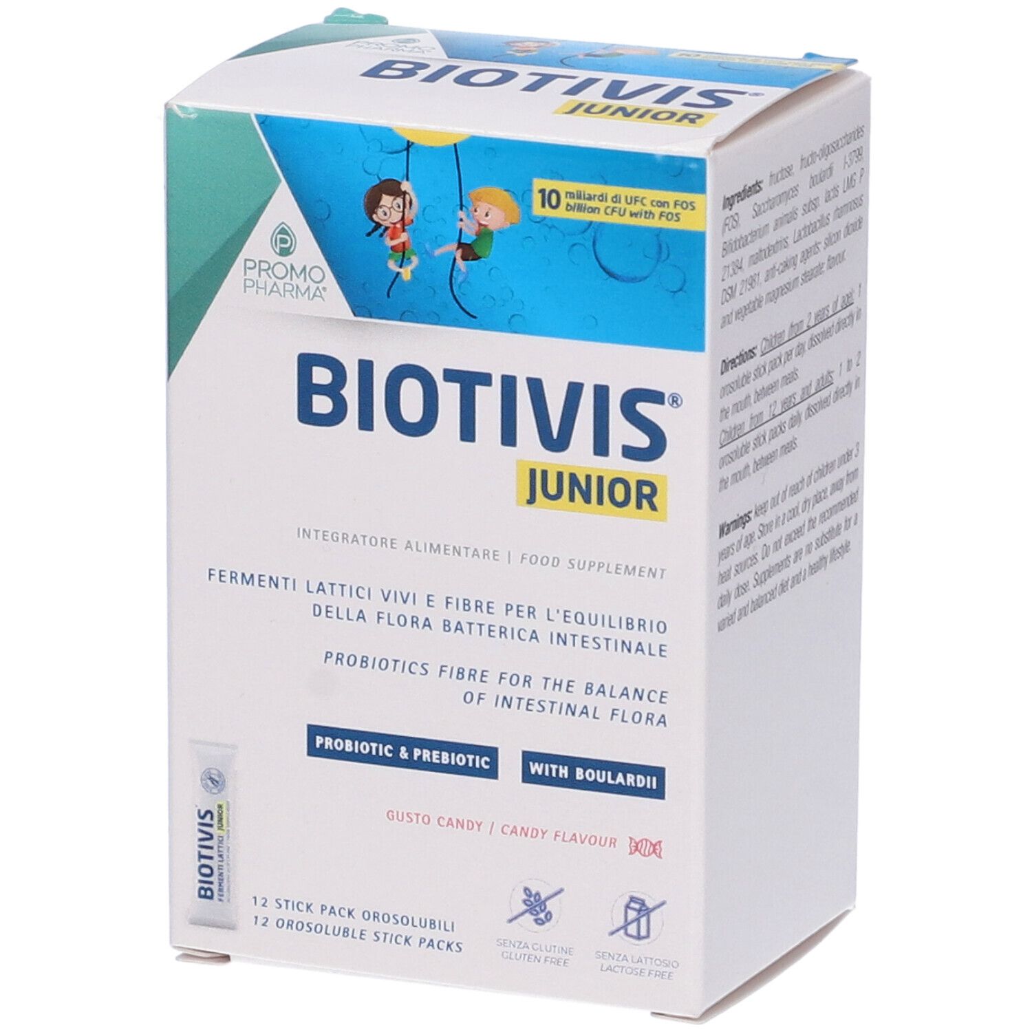 Promopharma Promopharma® Biotivis Junior Stick Pack 15,6 G Polvere Per Soluzione Orale Bambino