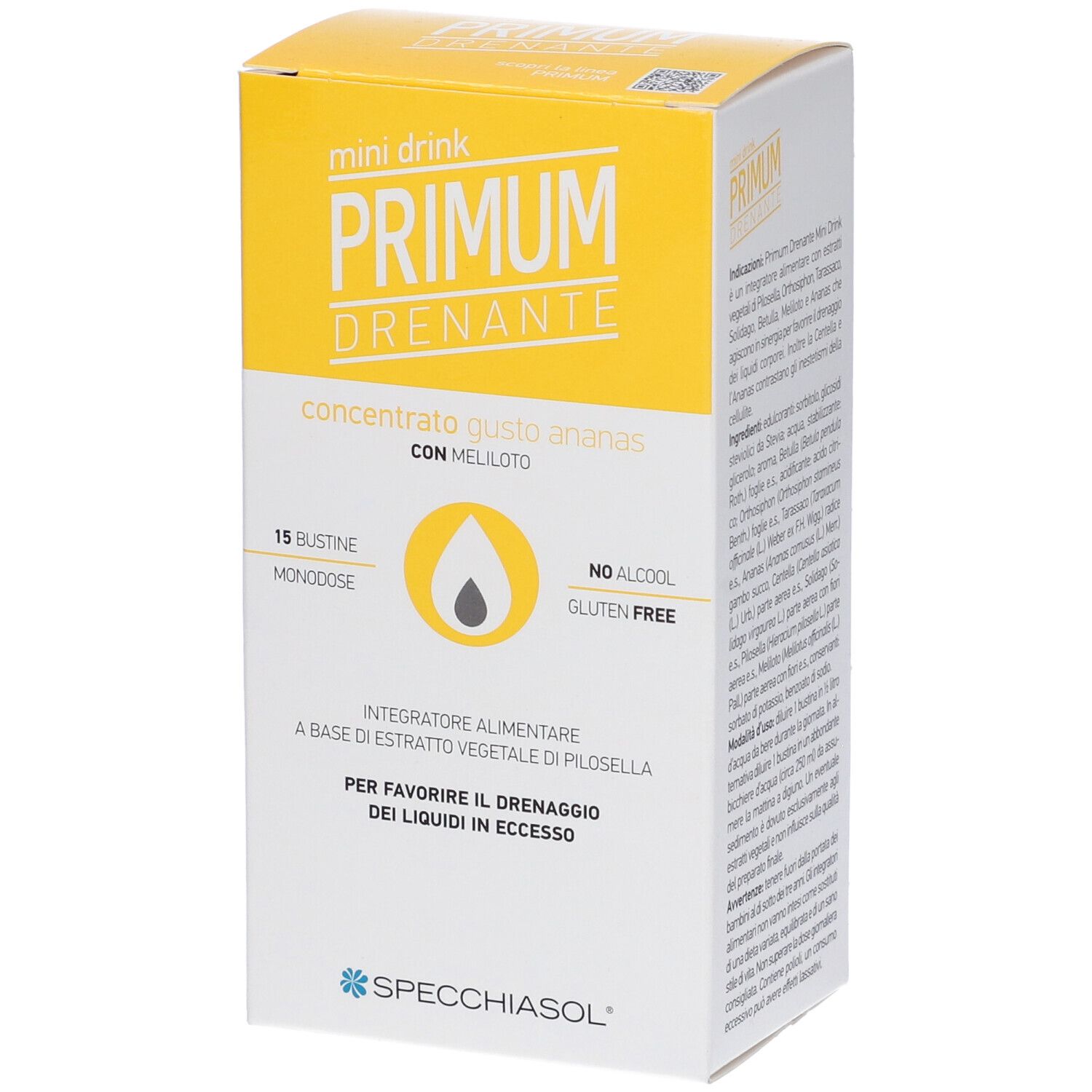 Primum Drenante Anti Cellulite 15 Mini Drink Gusto Ananas - Immagine 6