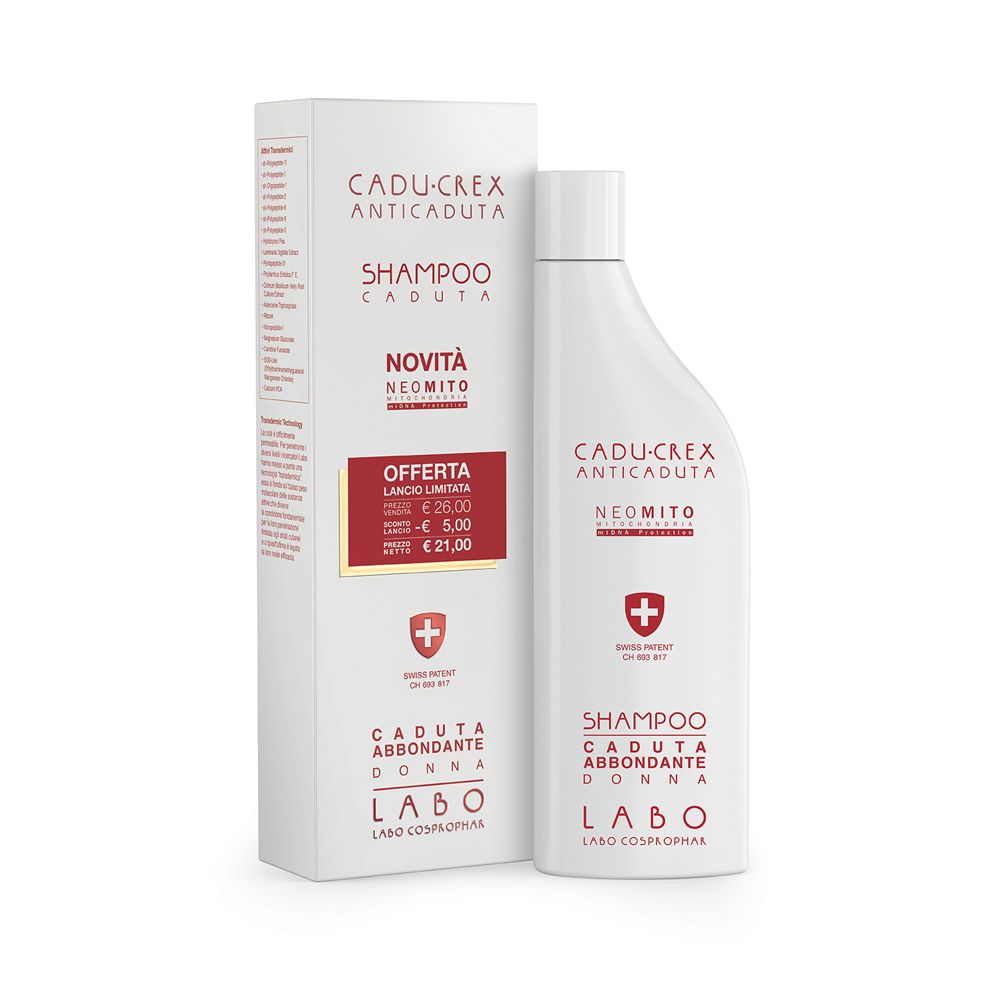 Labo Cadu-Crex Anticaduta Shampoo Caduta Neo-Mito Caduta Abbondante Donna 150ml - risparmia il 20% con il codice: SWISSE20