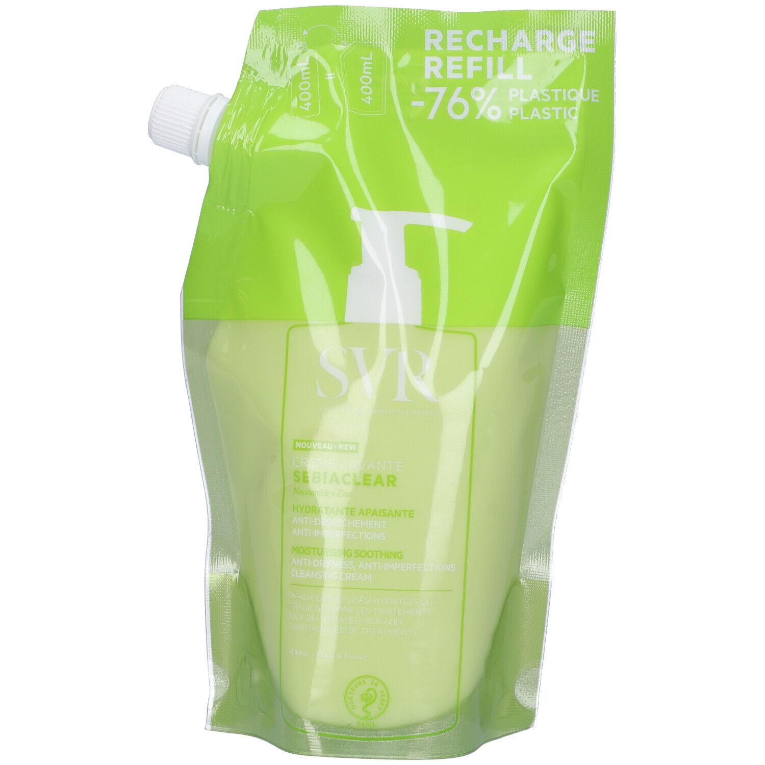 Sebiaclear Svr Crème Lavante Refill 400 Ml - Immagine 3