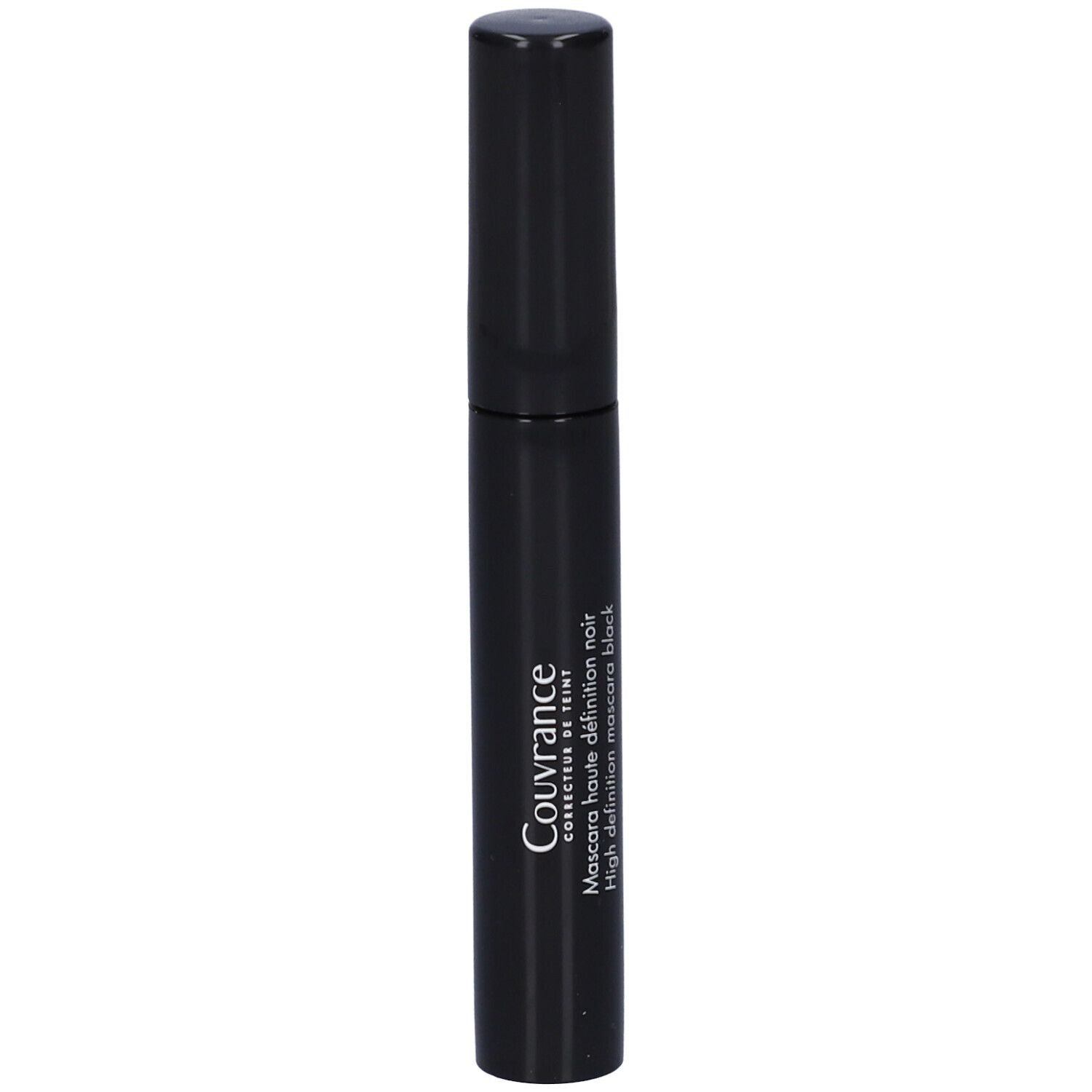 Tubo di mascara nero con testo, Couvrance, Mascara haute définition noir, High definition mascara black.