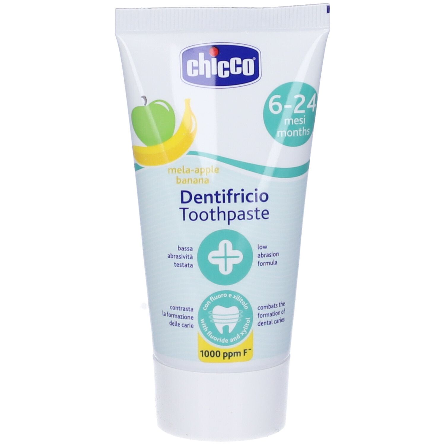 Chicco Dentifricio Mela-Banana 6-24 Mesi con Fluoro