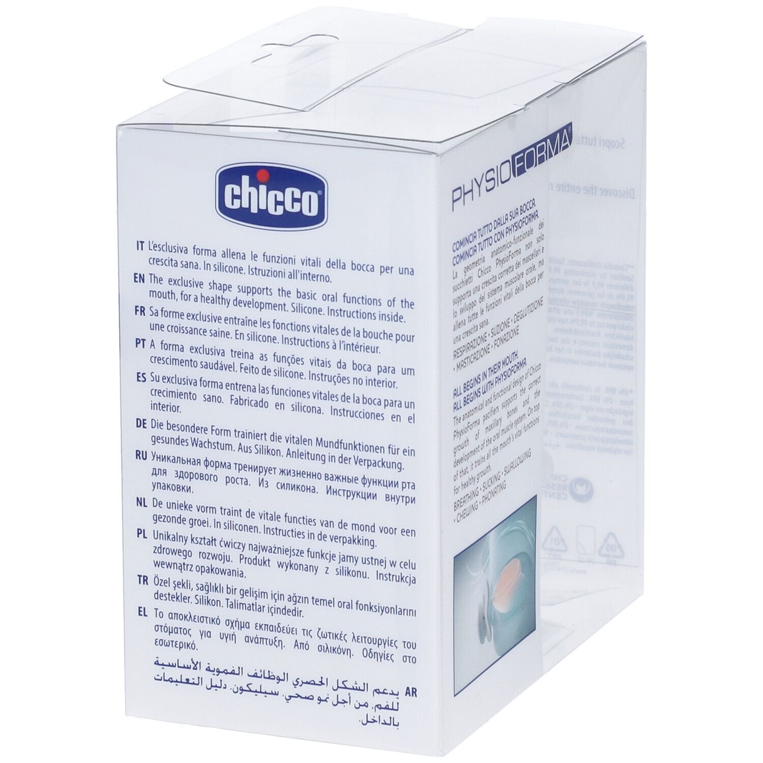 Chicco Dual Soft Schnuller Blau 16-36 Monate 2 Stück Chicco