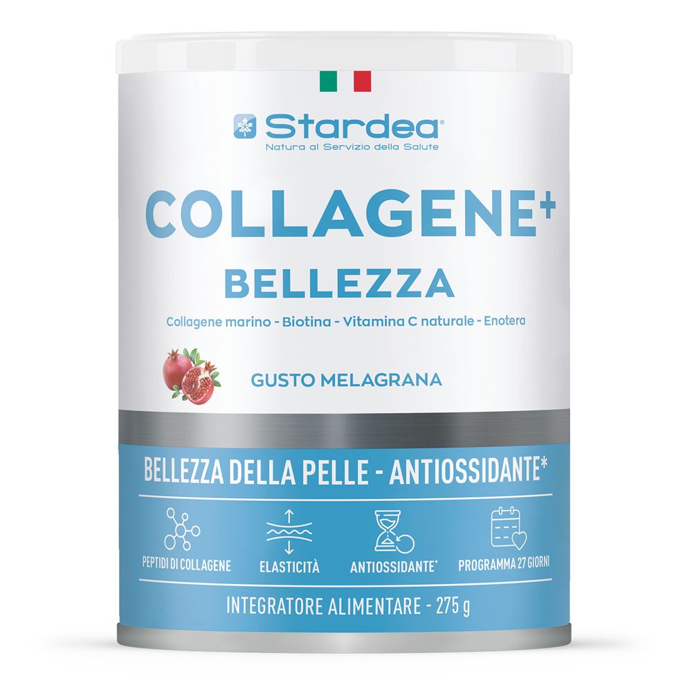 Stardea Collagene + Bellezza Polvere - a Base di Collagene Marino e Acido Ialuronico per la Bellezza della Pelle