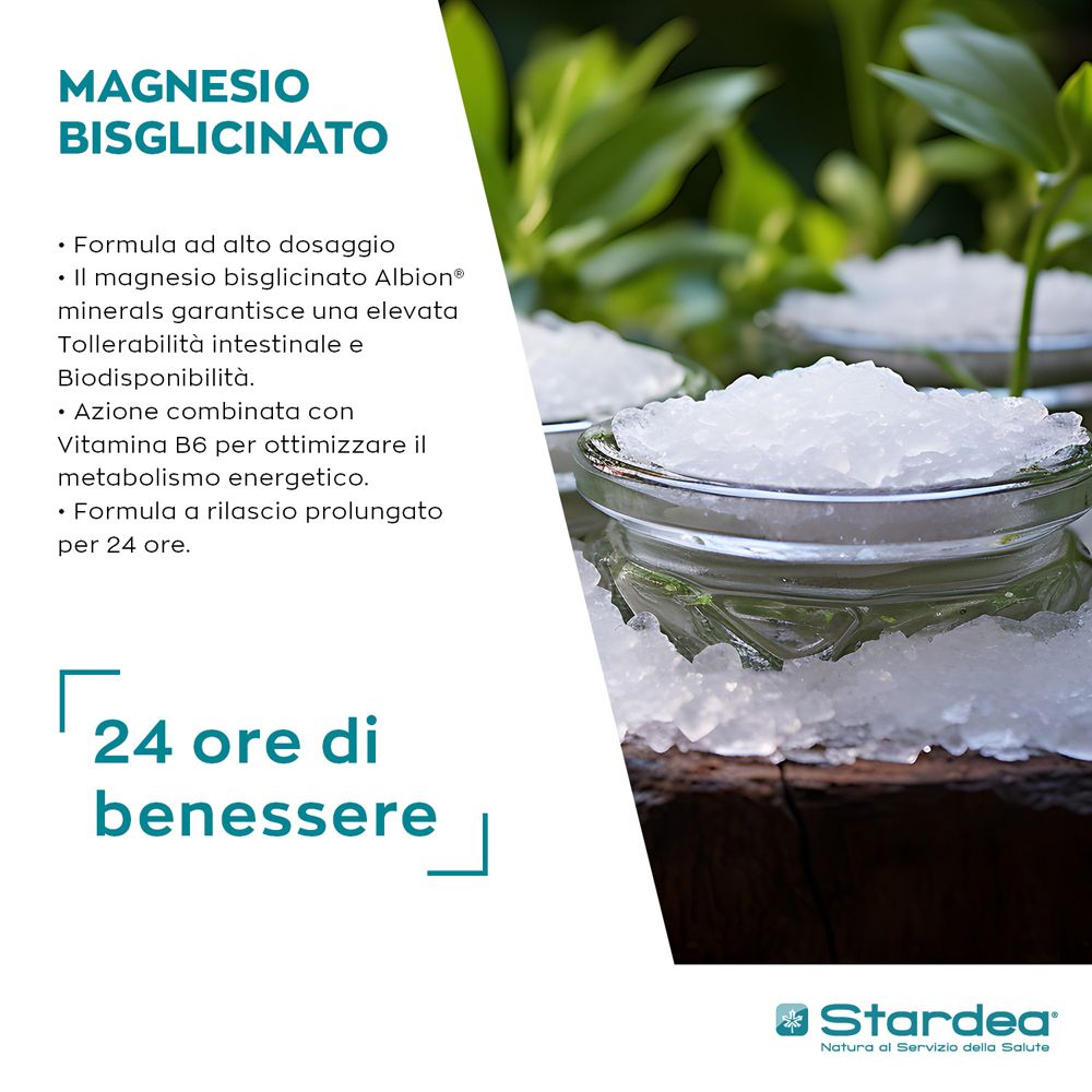 Bicchieri con cristalli. Testo: 24 ore di benessere. Logo Stardea.