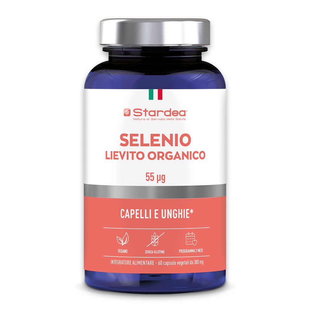 Stardea Selenio Lievito Organico 55 µg Compresse - Integratore Alimentare Capelli E Unghie