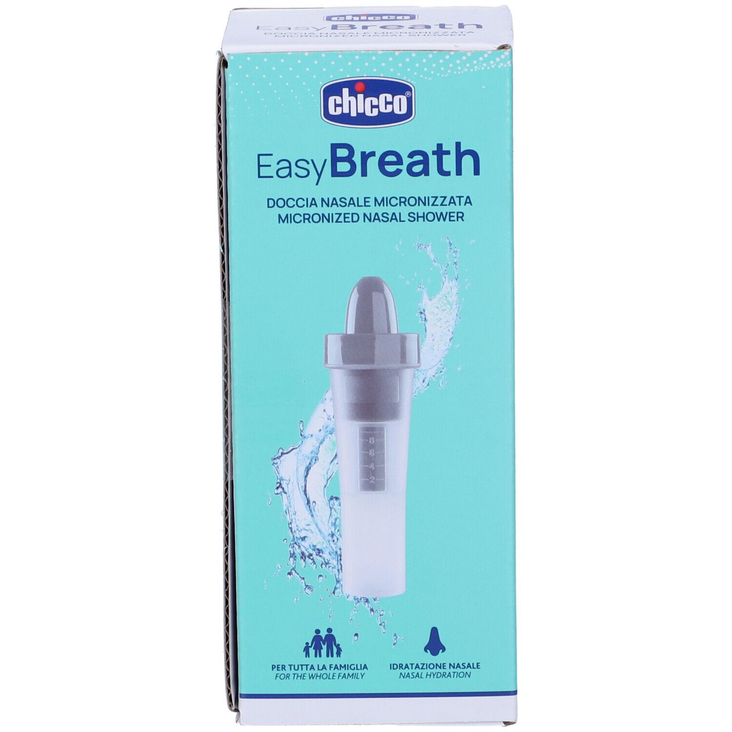 Confezione di Chicco EasyBreath. Immagine del prodotto e scritta 'EasyBreath'.