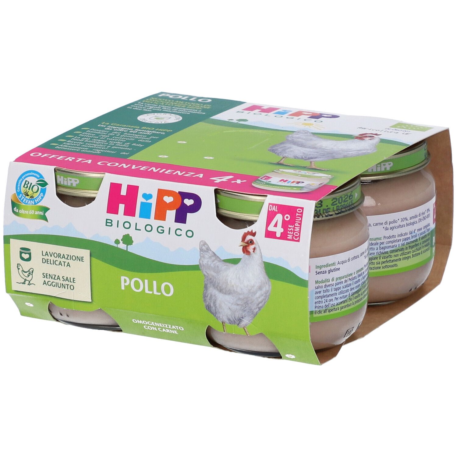 HIPP Biologioco Omogeneizzato di Pollo
