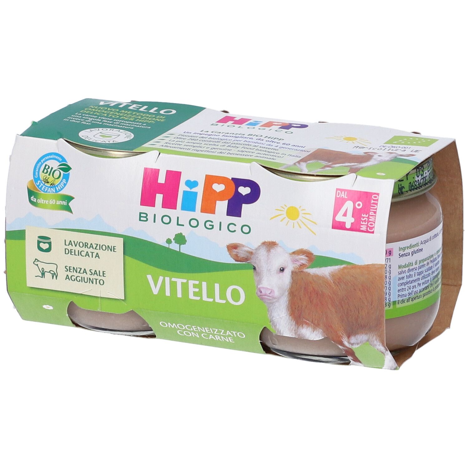 Hipp BIO Omog Vitello 2X80G 160 g Brei