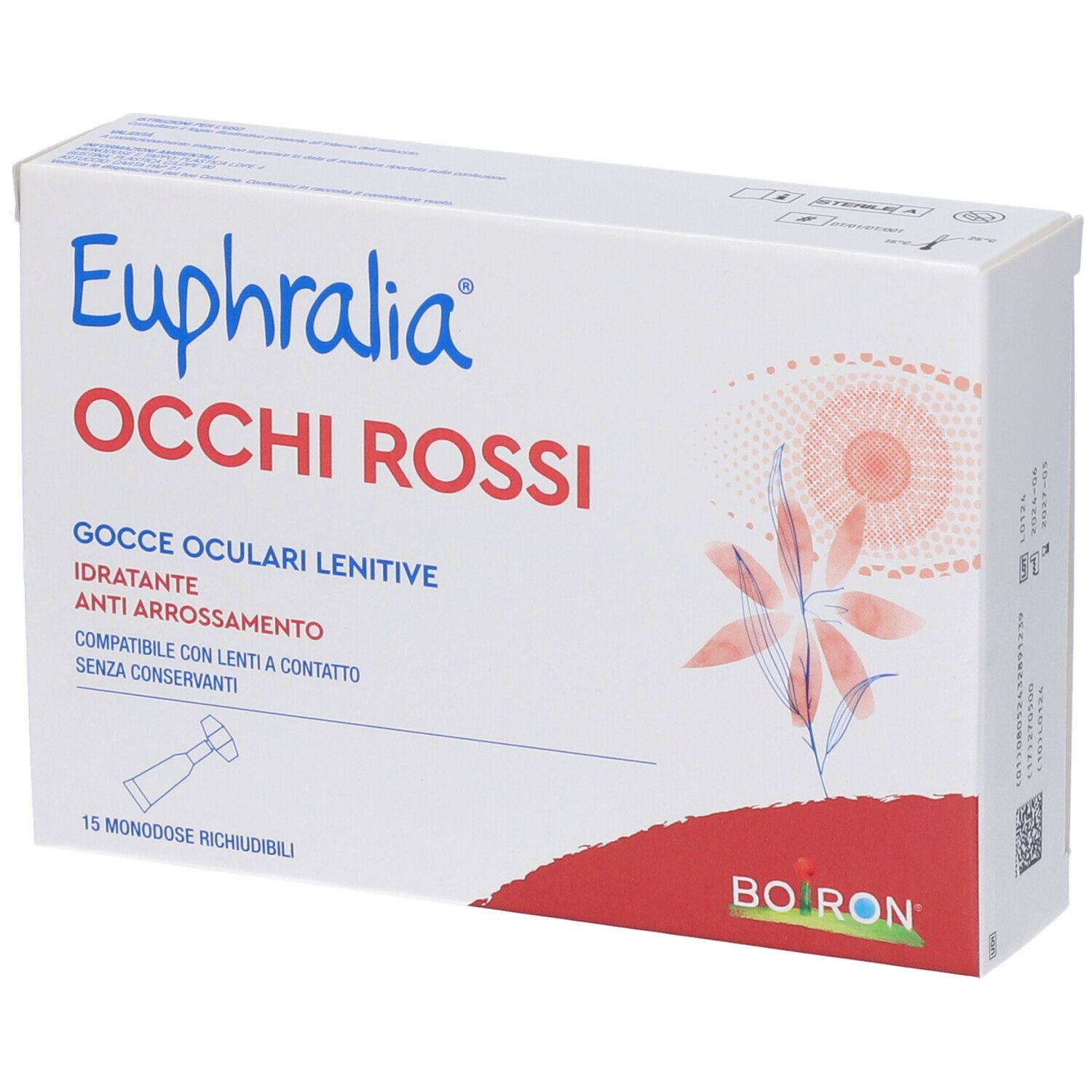 Euphralia Occhi Rossi 15Fl 15x0,5 ml Augentropfen