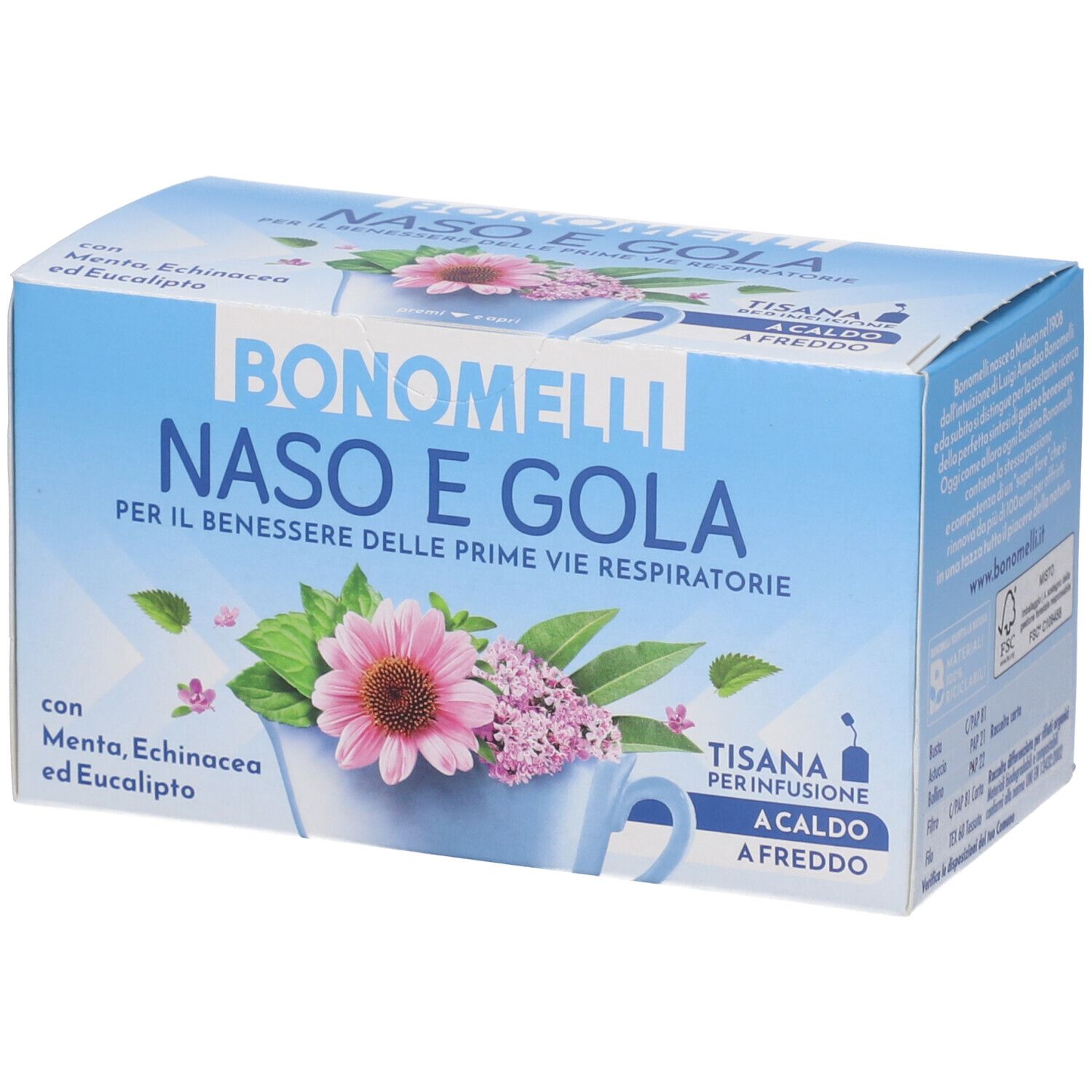 Bonomelli Tisana Naso e Gola in Filtri